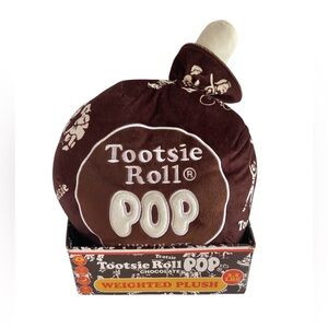 Tootsie Roll Pop Weighted Pillow Plush Chocolate In Box